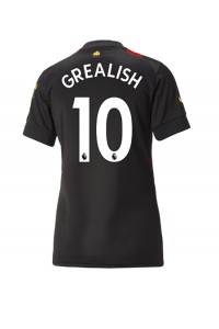 Manchester City Jack Grealish #10 Voetbaltruitje Uit tenue Dames 2022-23 Korte Mouw